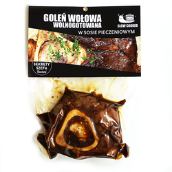 Wolno gotowana goleń wołowa w sosie pieczeniowym 500g